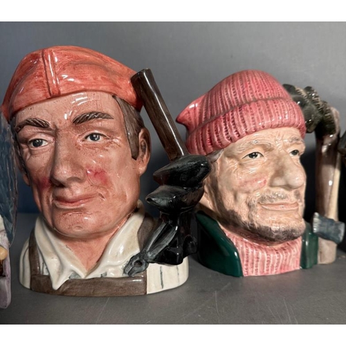 270 - Ten Royal Doulton character jugs to include Tam-O-Shanter, Veteran Motorist and Blacksmith