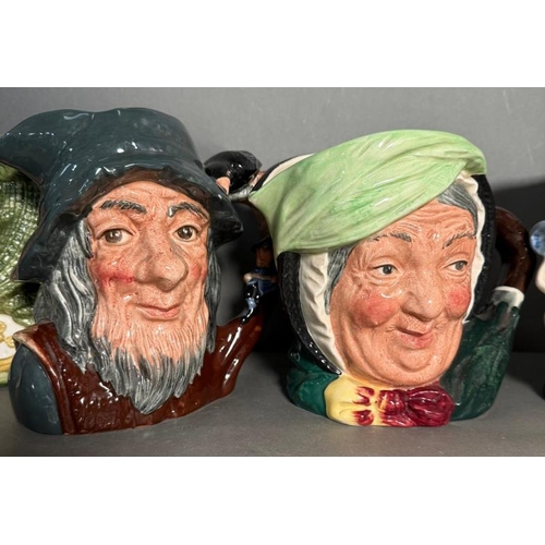 273 - Ten Royal Doulton character jugs to include Viking, Yachtsman and Rip Van Winkle