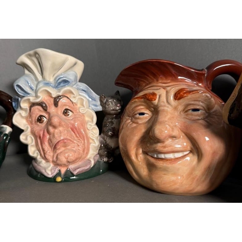 273 - Ten Royal Doulton character jugs to include Viking, Yachtsman and Rip Van Winkle