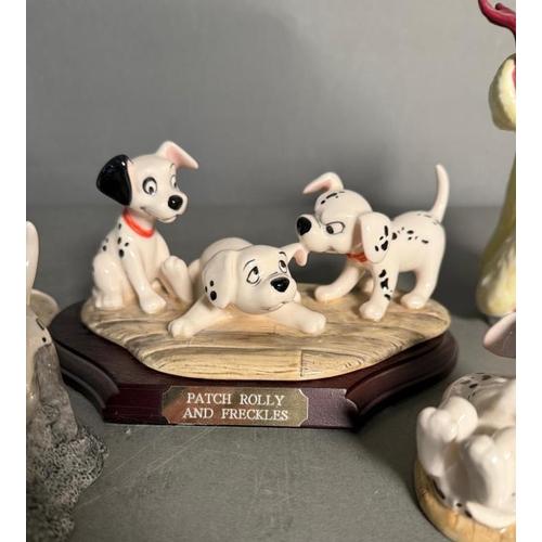 278 - A selection of Royal Doulton 101 dalmatians figures (cruella AF)