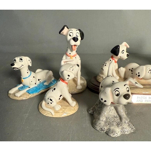 278 - A selection of Royal Doulton 101 dalmatians figures (cruella AF)