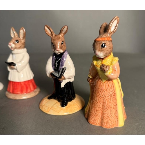 280 - Seven Royal Doulton Bunny Kings figures