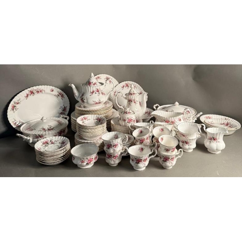 284 - Royal Albert lavender rose tea set and dinner service