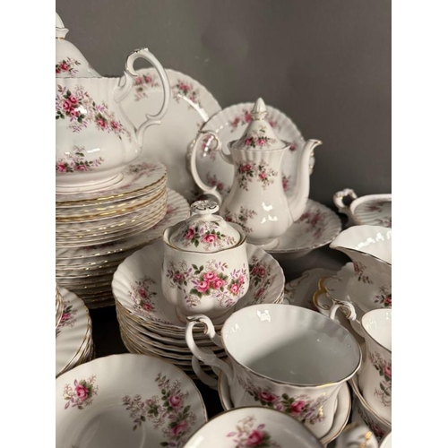 284 - Royal Albert lavender rose tea set and dinner service