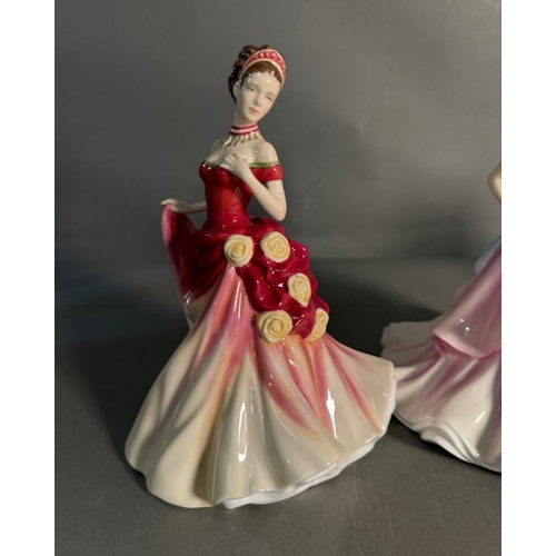 305 - Four Royal Doulton figures, Autumn Ball, Summer ball, Winter ball and Spring ball