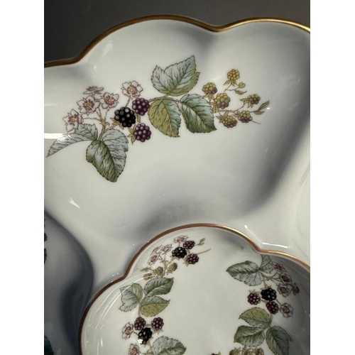 308 - A boxed Royal Worcester crudité dish in the Lavinice pattern