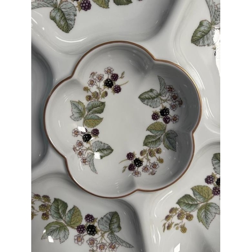 308 - A boxed Royal Worcester crudité dish in the Lavinice pattern