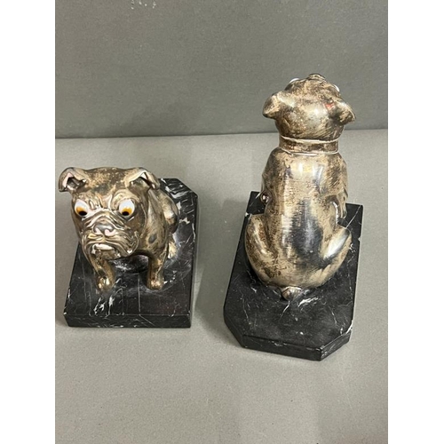 317 - Bulldog bookends (H14cm)