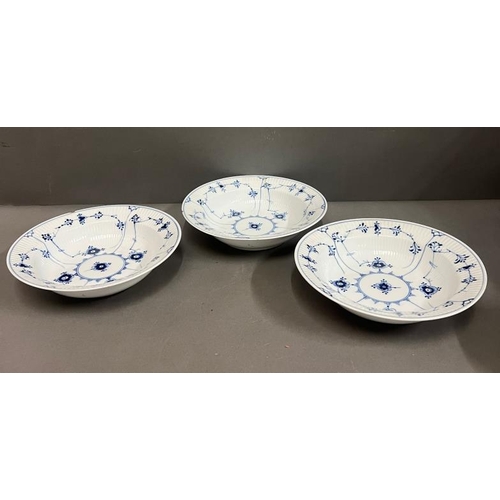 326 - Three Royal Copenhagen bowls and one Copenhagen plate