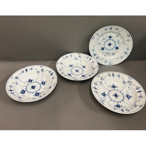 326 - Three Royal Copenhagen bowls and one Copenhagen plate