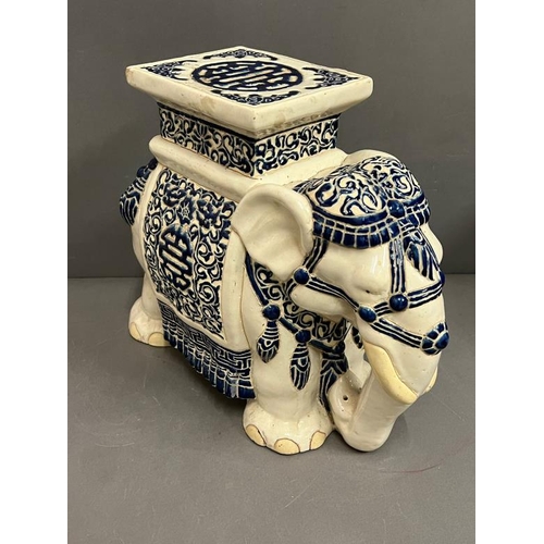 327 - A ceramic elephant plant holder (H33cm W46cm)