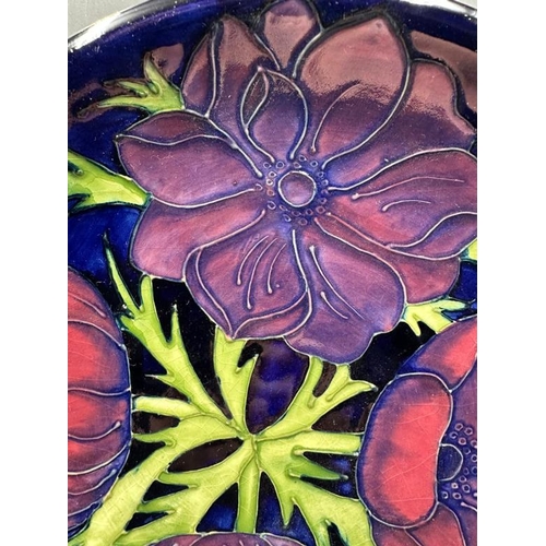 331 - A Moorcroft  Anenome pattern plate