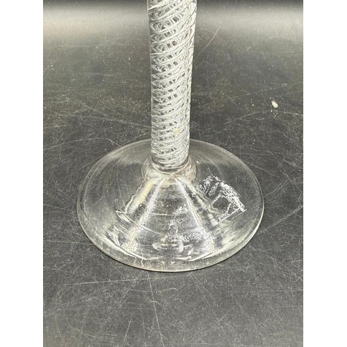 344 - An 18th Century air twist wine glass, approximate height 15cm H.