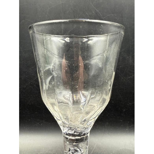 344 - An 18th Century air twist wine glass, approximate height 15cm H.