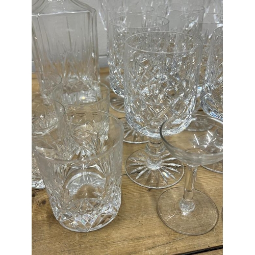 354 - A selection of cut glass