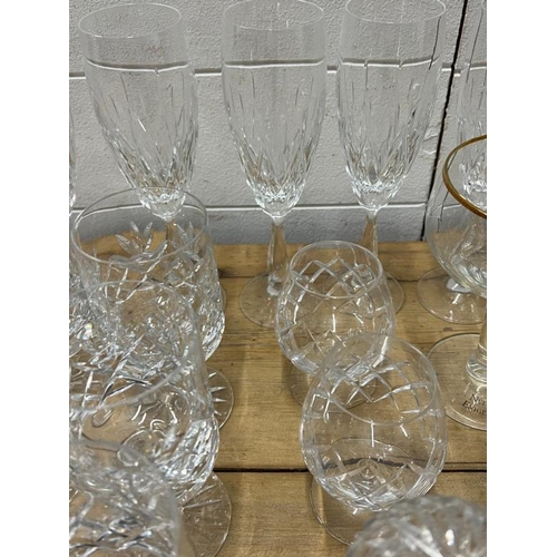 354 - A selection of cut glass