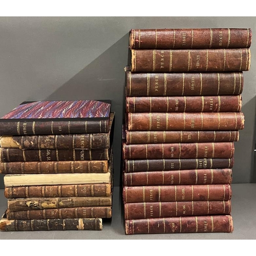 373 - Twelve leather bound Punch books