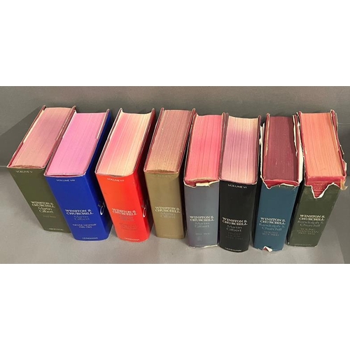 376 - A set of Winston Churchill, The Official Biography by Martin Gilbert, eight volumes