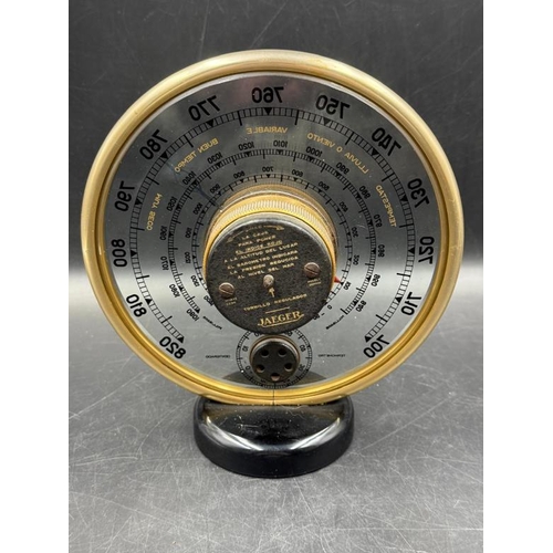 393 - A Jaeger Barometro 7 AB Barometer Thermometer made in France