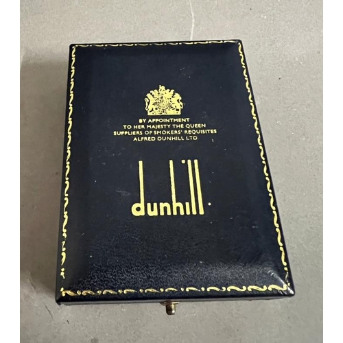 419 - Dunhill gold plated lighter, boxed