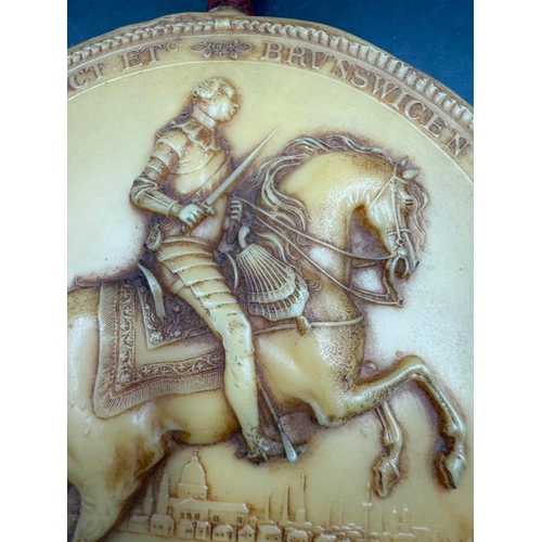 422 - A wax seal depicting George III (Dia15cm)