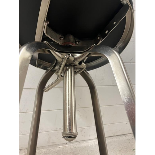 55 - An industrial style adjustable bar stool