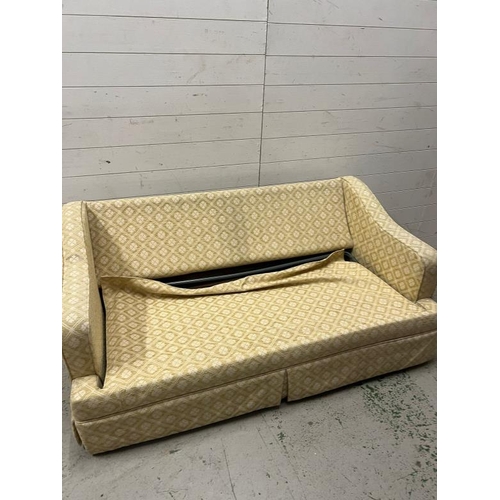 62 - A small two seater sofa bed (H64cm W160cm D80cm)