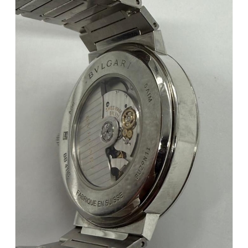 648 - Bvlgari gentleman's watch, model BU-RW000 Serial: BU19N1I