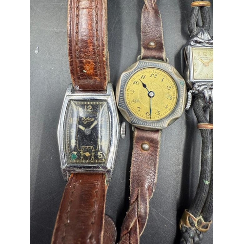 656 - A selection of six various vintage watches including one by Bifora.