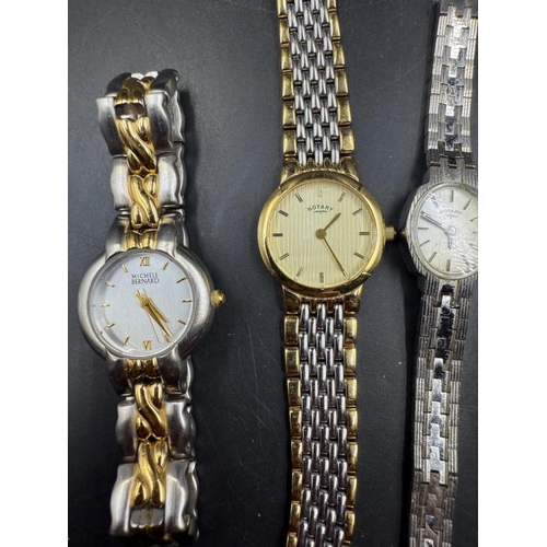 662 - Five ladies wristwatches various makers to include Rotary, Constant and Michele Bernard