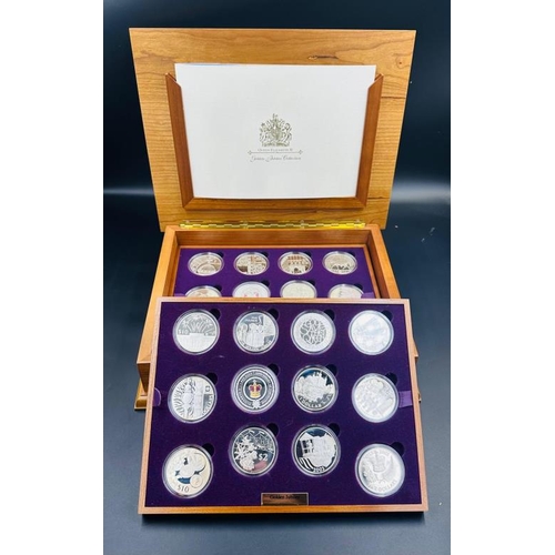 681 - Royal Mint, The Queen's Golden Jubilee Collection 2002, comprising 24x sterling silver proof crowns,... 