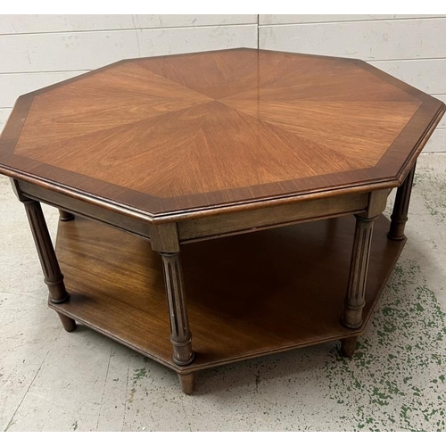 70 - An octagonal coffee table (H46cm Dia90cm)