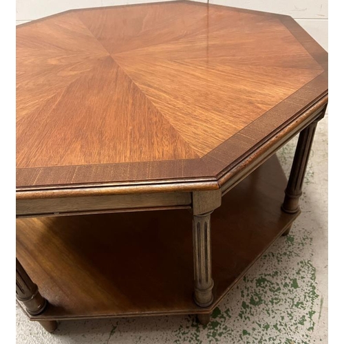 70 - An octagonal coffee table (H46cm Dia90cm)