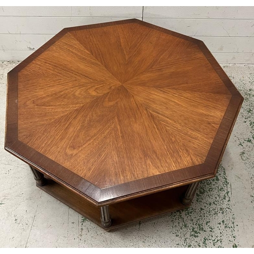 70 - An octagonal coffee table (H46cm Dia90cm)