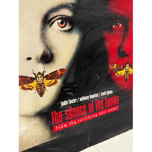 718 - Silence of the Lambs poster hard board back 100cm x 76cm