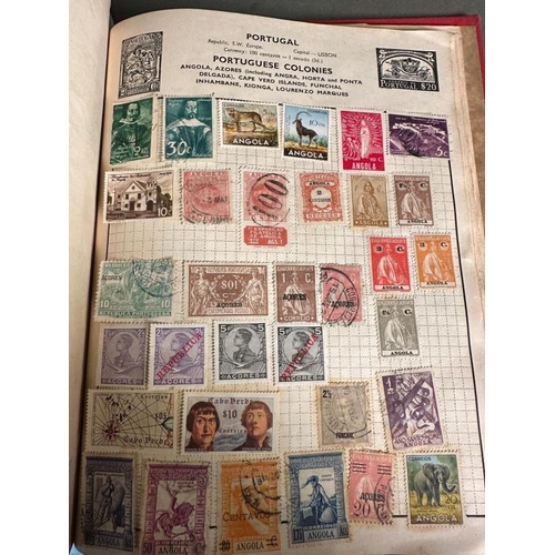 738 - Two albums of Uk and World stamps, various denominations and ages to include China, Germany and Port... 