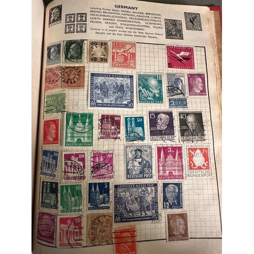 738 - Two albums of Uk and World stamps, various denominations and ages to include China, Germany and Port... 