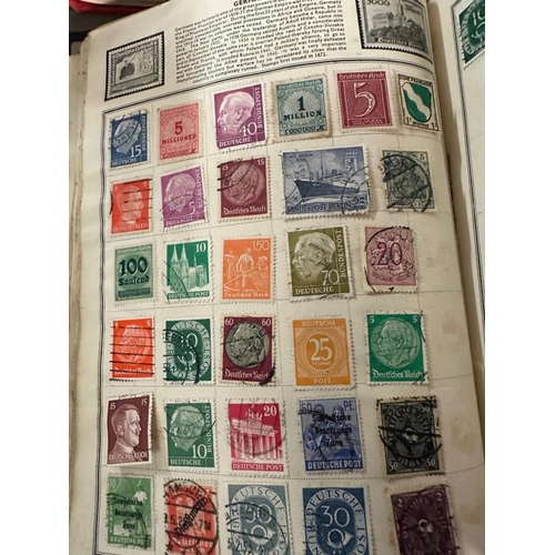 738 - Two albums of Uk and World stamps, various denominations and ages to include China, Germany and Port... 