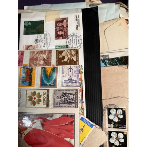 741 - A wide and varied stamp collection to include mint sets, various loose stamps, several worldwide alb... 