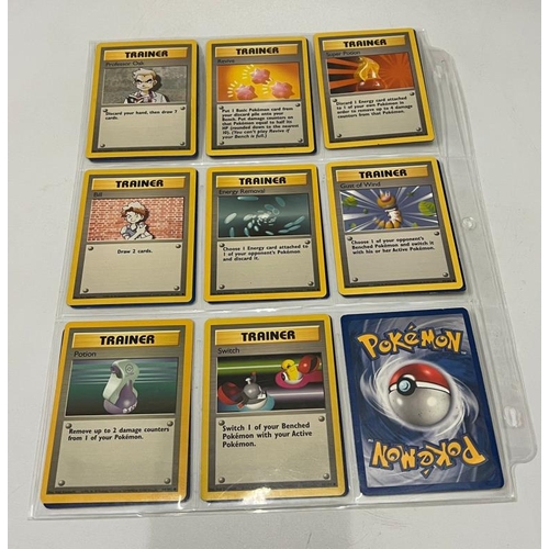 743 - A partial Pokemon Basic set 71/102 including 4 Holo cards