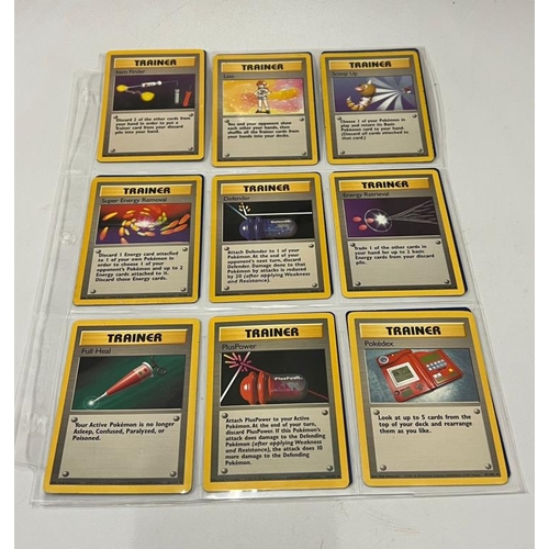 743 - A partial Pokemon Basic set 71/102 including 4 Holo cards