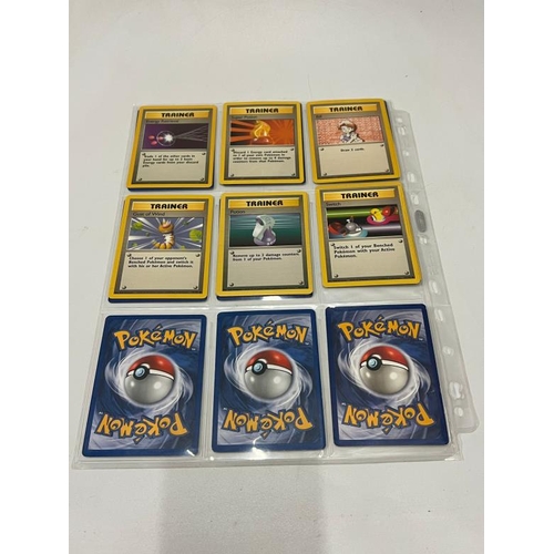 744 - A selection of Pokemon Basic set cards 33/102 un played condition