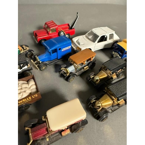 806 - A selection of Diecast and some plastic model cars, various makers to include Corgi