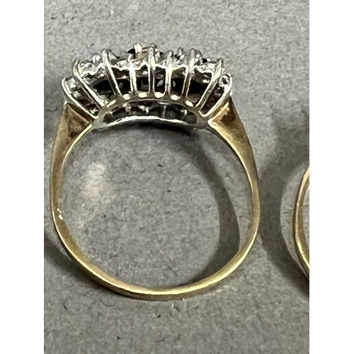 480 - Two 9ct gold fashion rings with an approximate combined weight of 3.8g