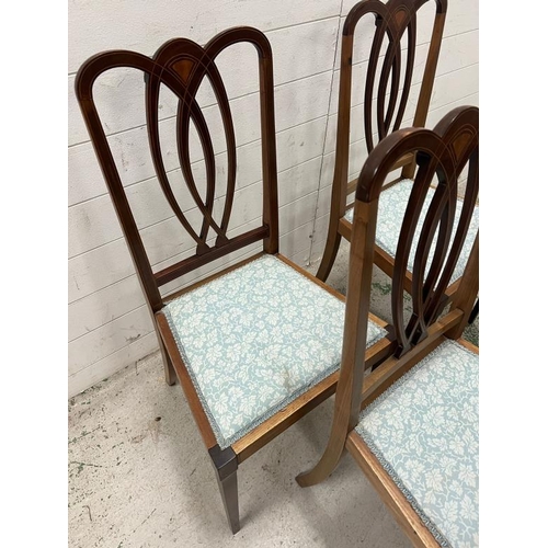 132 - Four Edwardian side chairs