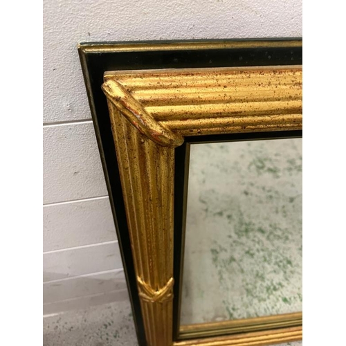 207 - Baroque style mirror 104cm x 70cm