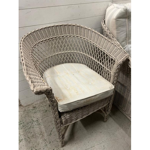 231 - Marston and Langinger rattan conservatory/lounge set. comprising of sofa, two chairs, coffee table (... 