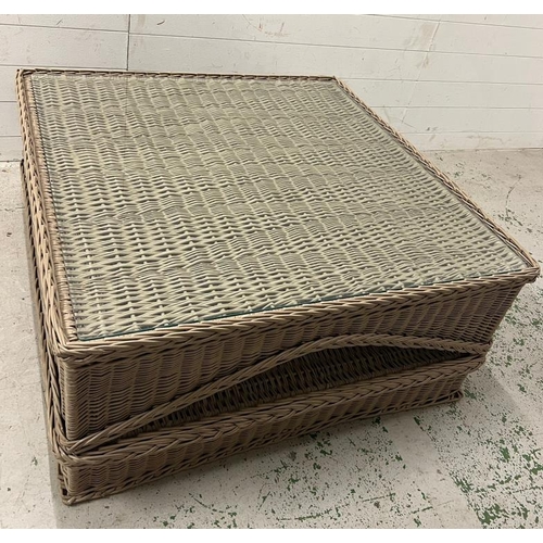 231 - Marston and Langinger rattan conservatory/lounge set. comprising of sofa, two chairs, coffee table (... 