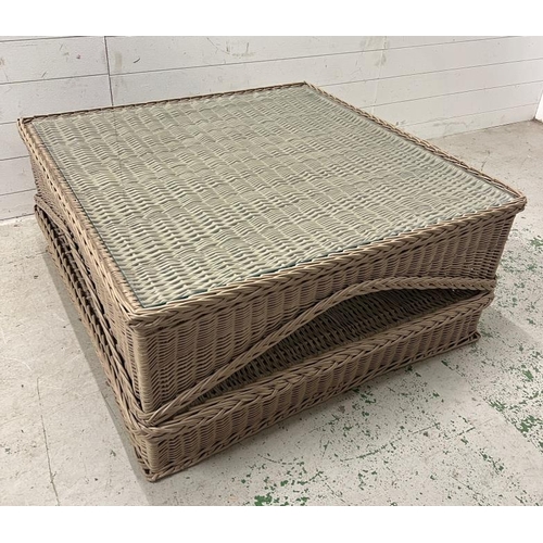 231 - Marston and Langinger rattan conservatory/lounge set. comprising of sofa, two chairs, coffee table (... 