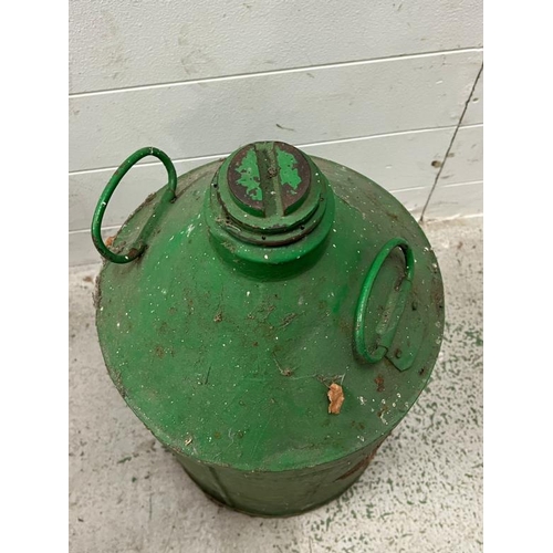 233 - A vintage metal oil can (H55cm)